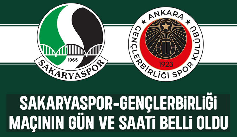 Sakaryaspor-Gençlerbirliği maçının programı belli oldu
