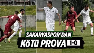 Sakaryaspor hazırlık maçında mağlup