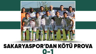 Sakaryaspor ilk hazırlık maçında mağlup