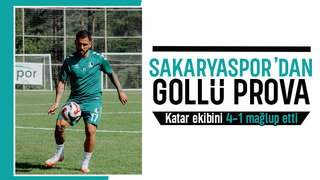 Sakaryaspor Katar ekibini 4-1 mağlup etti