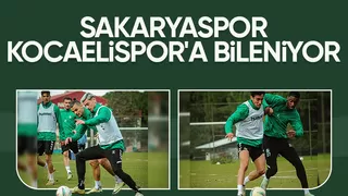Sakaryaspor Kocaelispor maçı hazırlıklarına başladı