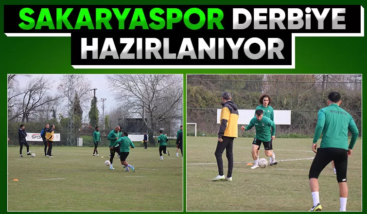 Sakaryaspor Kocaelispor maçı hazırlıklarını sürdürüyor