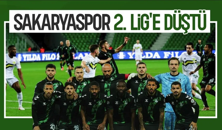 Sakaryaspor küme düştü