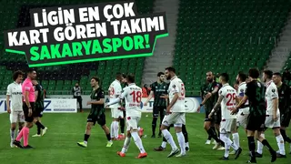 Sakaryaspor ligde en çok kart gören takım oldu