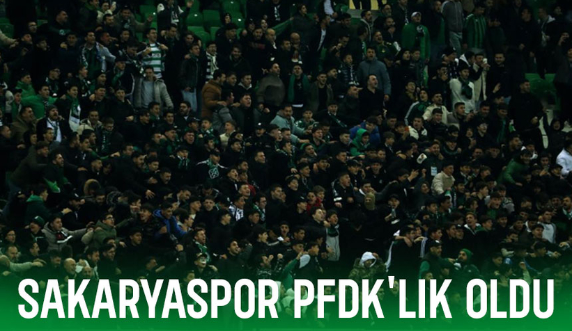 Sakaryaspor PFDK'ya sevk edildi