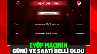 Sakaryaspor Play off maçının günü belli oldu