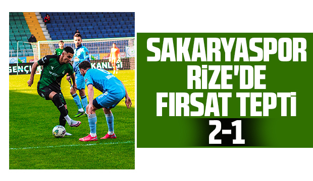 Sakaryaspor Rize'de fırsat tepti