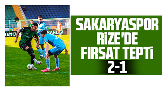 Sakaryaspor Rize'de fırsat tepti