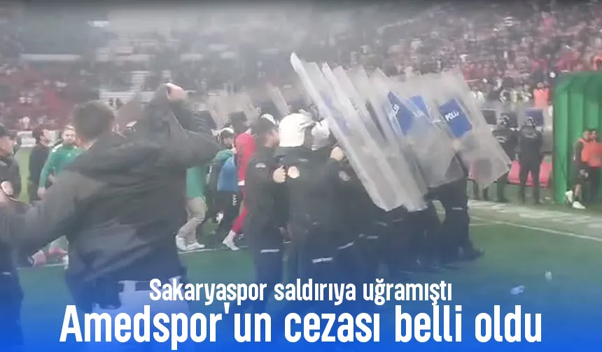 Sakaryaspor' saldırıya uğramıştı, PFDK'dan Amedspor kararı