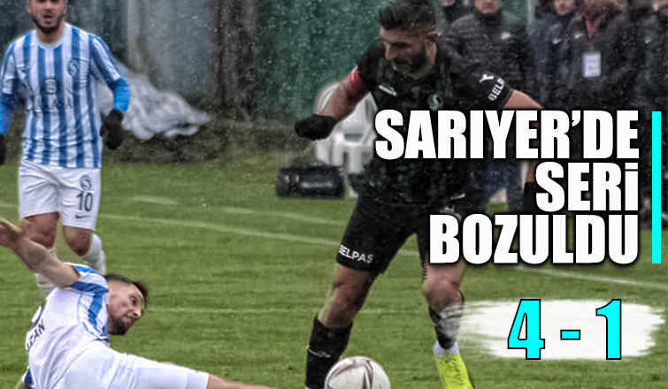 Sakaryaspor Sarıyer'e 4-1 kaybetti