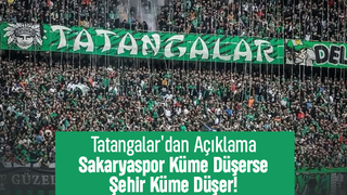 Sakaryaspor taraftarından açıklama
