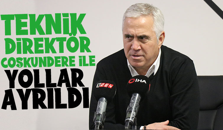 Sakaryaspor  Teknik Direktör Coşkundere ile yollarını ayırdı