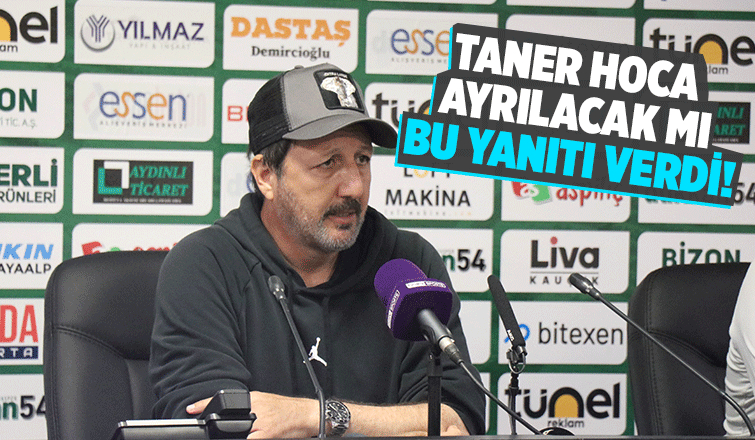 Sakaryaspor Teknik Direktörü'nden ayrılık açıklaması!