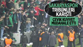 Sakaryaspor tribününde gerginlik