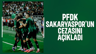 Sakaryaspor'un cezası açıklandı