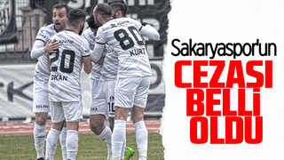 Sakaryaspor'un cezası belli oldu