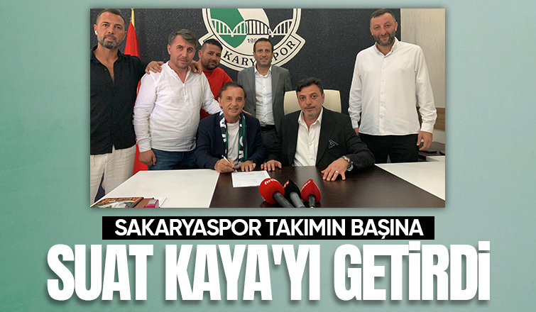 Sakaryaspor'un teknik direktörü Suat Kaya oldu