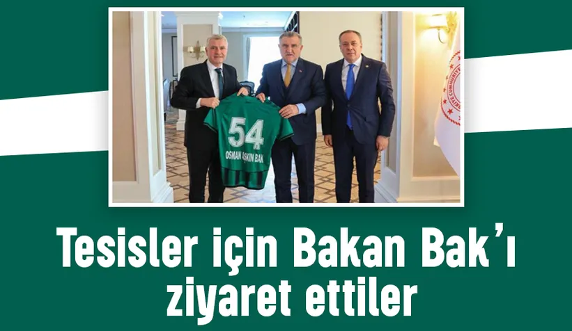Sakaryaspor’dan tesis atağı: Bakan Bak’a proje dosyası sunuldu