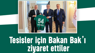 Sakaryaspor’dan tesis atağı: Bakan Bak’a proje dosyası sunuldu
