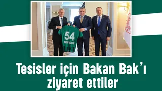 Sakaryaspor’dan tesis atağı: Bakan Bak’a proje dosyası sunuldu