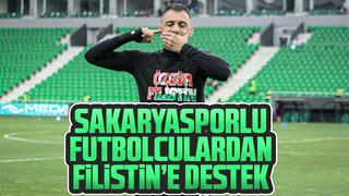 Sakaryasporlu futbolculardan Filistin'e destek