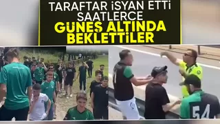 Sakaryasporlu taraftarlar Adana'da saatlerce güneş altında bekletildi