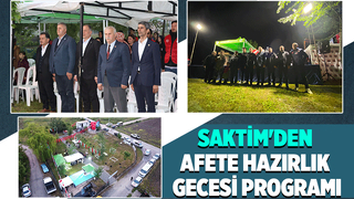 SAKTİM afete hazırlık programı