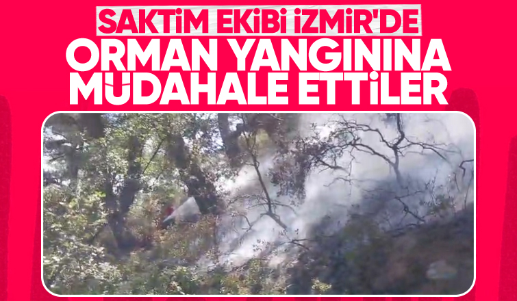 SAKTİM'den İzmir'de Orman yangınına müdahale