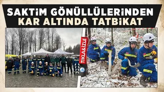 SAKTİM gönüllüleri arama kurtarma tatbikatı yaptı