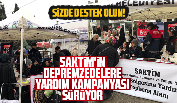 SAKTİM'in yardım kampanyasına büyük destek