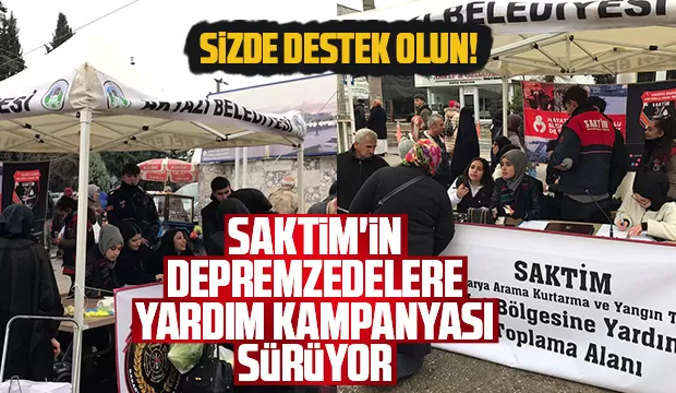 SAKTİM'in yardım kampanyasına büyük destek