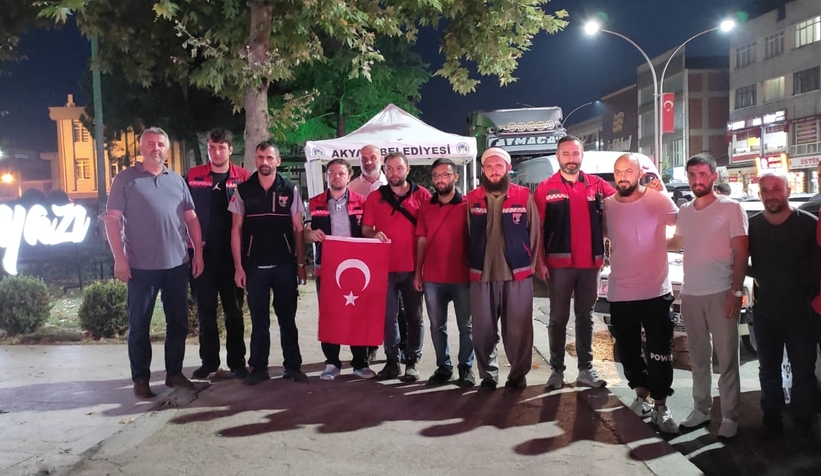 SAKTİM orman yangınlarıyla mücadeleye desteğe gitti