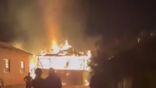 Samanlık alev alev yandı