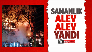 Samanlık yangında kül oldu
