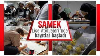 SAMEK Lise atölyelerinde kayıt zamanı