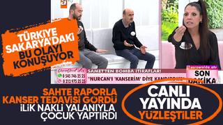 Samet ve Nurcan canlı yayında yüzleşti; Stüdyo karıştı