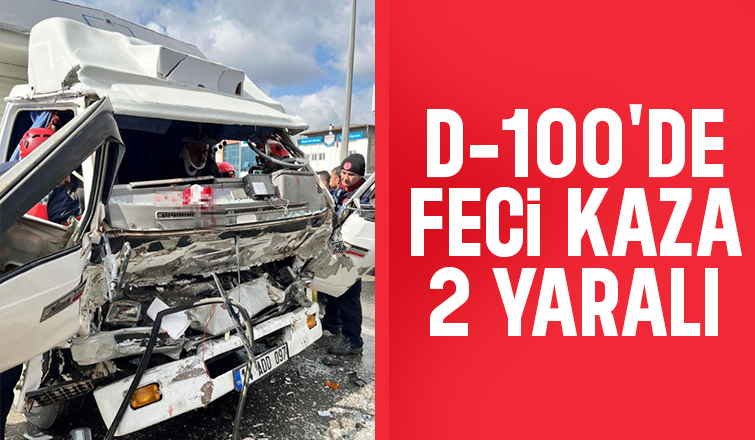 Sanayi kavşağında kaza 2 yaralı