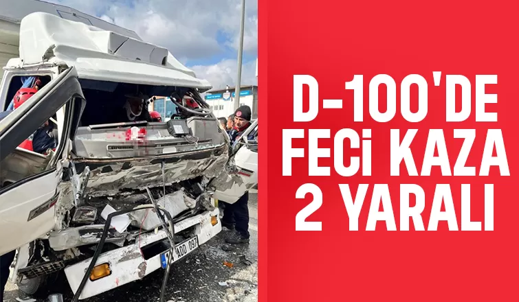 Sanayi kavşağında kaza 2 yaralı