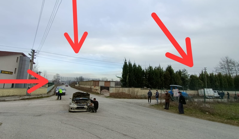 Sanayi yolunda kaza: 1 yaralı