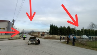 Sanayi yolunda kaza: 1 yaralı