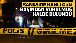 Sanayide başından vurulmuş halde bulundu