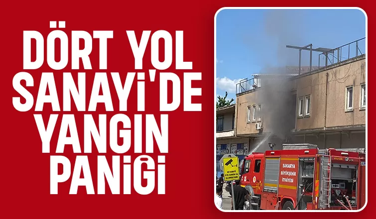 Sanayide hırdavat dükkanında yangın paniği