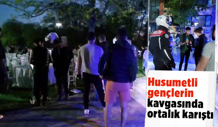 Sandalyeler ile birbirlerine saldırdılar