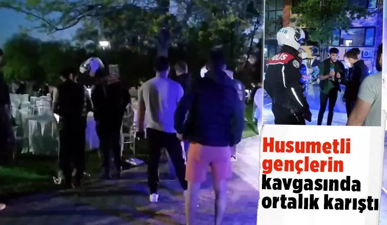 Sandalyeler ile birbirlerine saldırdılar