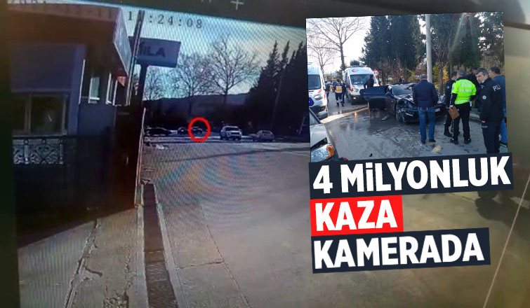 Sapanca'da 4 milyonluk kaza kamerada