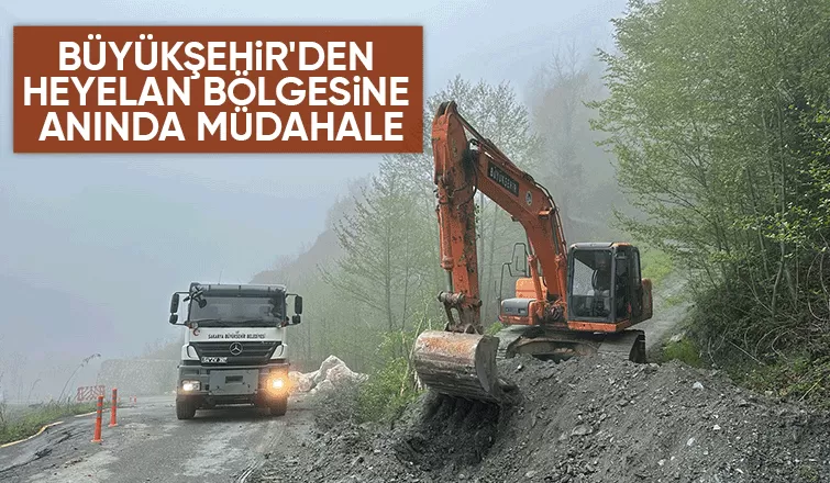 Sapanca'da heyelan