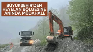 Sapanca'da heyelan