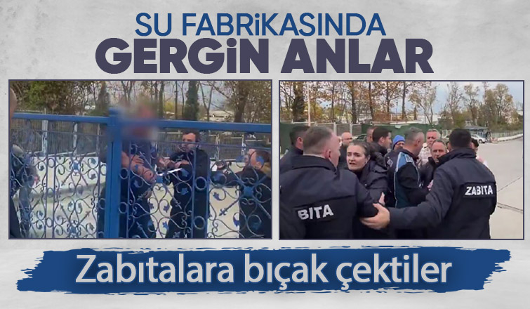 Sapanca da olaylı denetim Fabrikaya almamak için bıçak çektiler