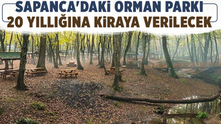 Sapanca'da orman parkı kiraya verilecek