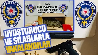Sapanca'da uyuşturucu ve silah ele geçirildi